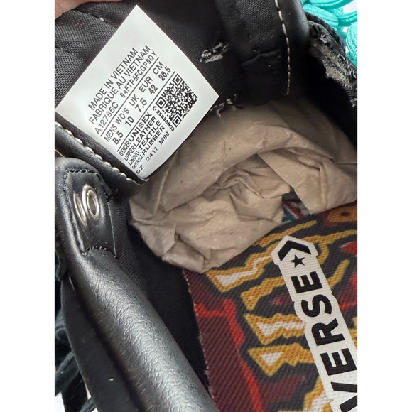 Converse x Liverpool FC Men's 8.5 Sneakers Fastbreak Pro Mid Black Teal A12785C - Picture 8 of 14